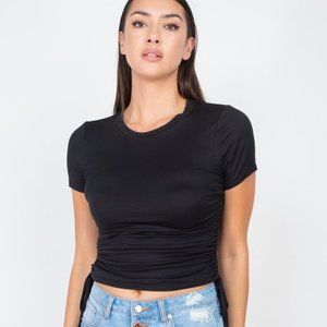Drawstring Crop Top